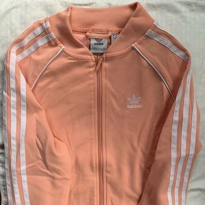 Girls x-small Adidas peach warm-up jacket